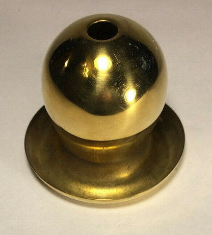 New Unfinished Solid Brass Decorative Socket Cover, Fits Standard Keyless Socket - Stone Door Lamps