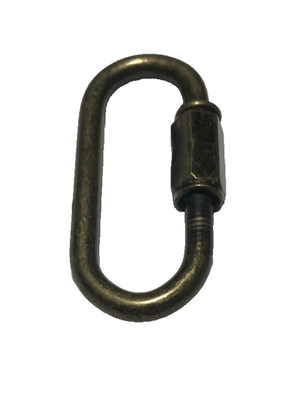 New Antique Brass Finish Steel Chain Connector Connecting Link, Carabiner CL940A