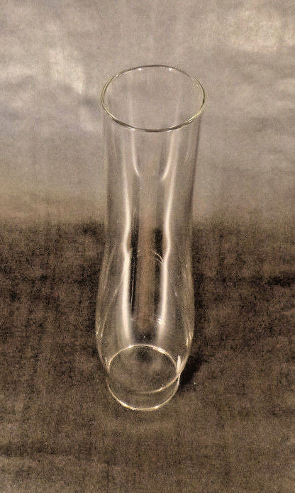 New 2 5/8" X 12 1/2" Clear Glass Heelless Lamp Chimney, Fits Aladdin #CH948