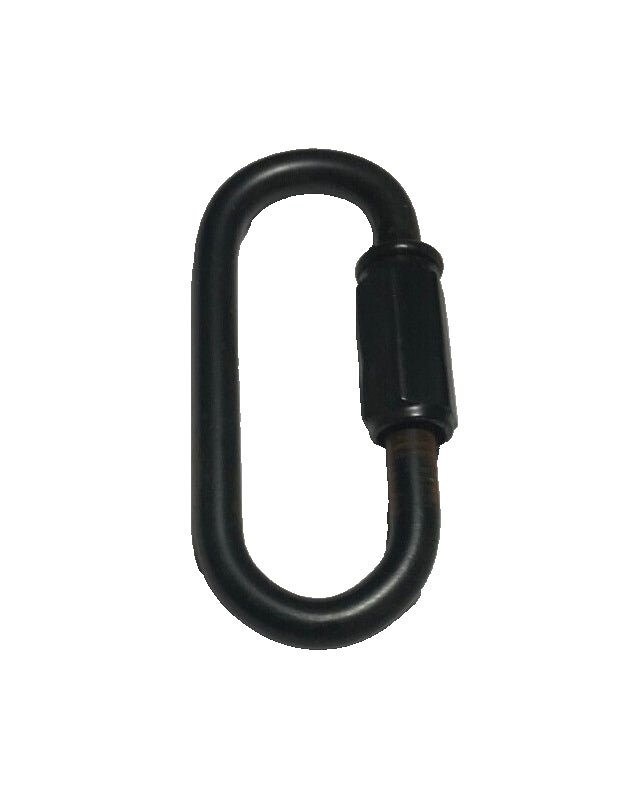 New Satin Black Finish Steel Chain Connector Connecting Link Carabiner CL940BK - Stone Door Lamps