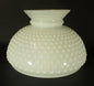 New 10" Fitter Opal White Milk Glass Hobnail Student Lamp Shade USA Made #SH162 - Stone Door Lamps