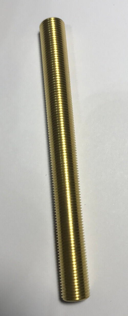 New 4" Solid Brass Lamp Nipple Pipe 1/8 IP (3/8" O.D.) Rust Resistant #LN234 - Stone Door Lamps
