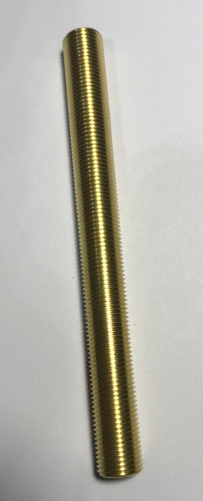 New 4" Solid Brass Lamp Nipple Pipe 1/8 IP (3/8" O.D.) Rust Resistant #LN234 - Stone Door Lamps