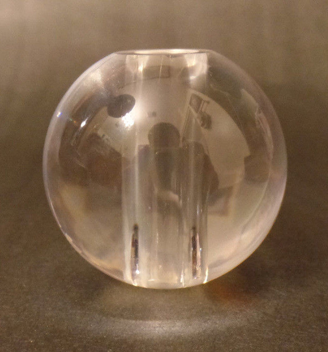 New 2 1/2" Clear Round Acrylic Sphere Lamp Break, 5/8" Diameter Flat Seating 274