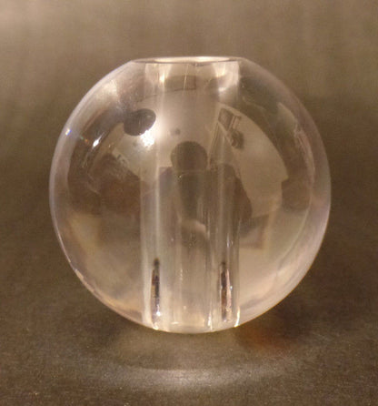 New 2 1/2" Clear Round Acrylic Sphere Lamp Break, 5/8" Diameter Flat Seating 274