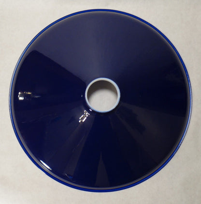 New 14" Industrial Style Blue Metal Lampshade, 2 1/4" Fitter #IS384BL
