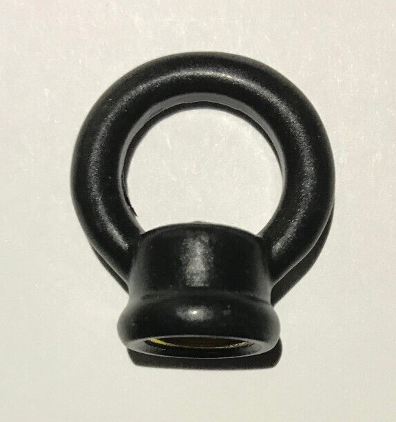 New 1" Cast Brass Loop With Wire Way, Satin Black Finish 1/8F Tap(3/8") #BL954BK
