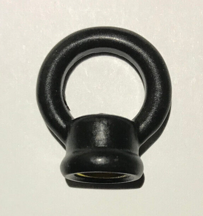 New 1" Cast Brass Loop With Wire Way, Satin Black Finish 1/8F Tap(3/8") #BL954BK