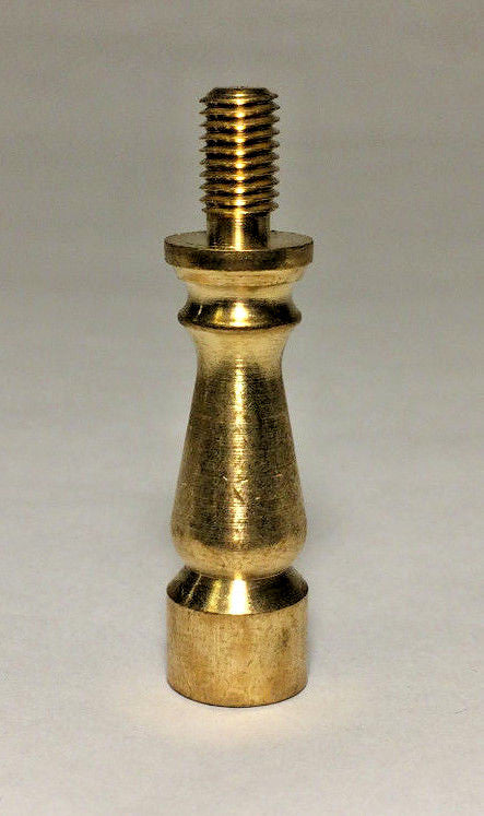 1 1/2" HEIGHT TURNED Brass Lamp SHADE FINIAL RISER - Unfinished Brass  #RIS68U
