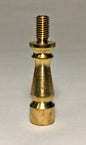 1 1/2" HEIGHT TURNED Brass Lamp SHADE FINIAL RISER - Unfinished Brass  #RIS68U