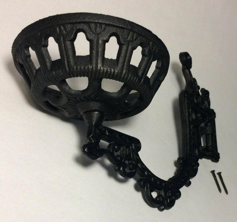 New Early American / Victorian Style 11" Cast Iron Reflector Wall Bracket #WB801 - Stone Door Lamps