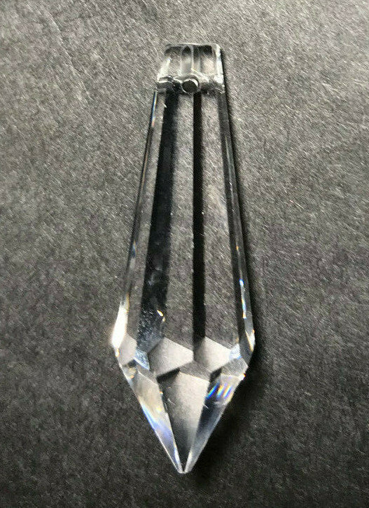 New 1 1/2" Clear BrilliantCut Drop Cyrstal Lead Prism, Machine Cut & Polished