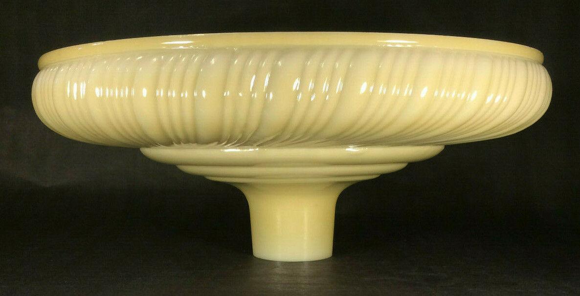 New 16" Raised Rib Swirl Nu - Gold Torchiere Floor Lamp Shade, 2 3/4" Fitter TS031 - Stone Door Lamps