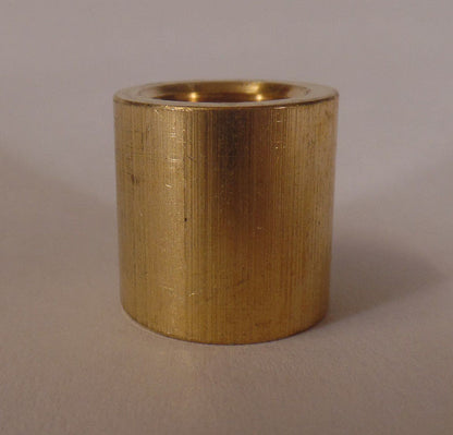 New Heavy Brass Nipple & Pipe Coupling, Unfinished Brass, 3/4" ht., 1/4F #BC877U