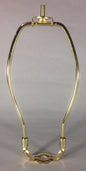 9 1/2" Brass Plated Lamp Harp with Base & Protective Coating, regular weight - Stone Door Lamps