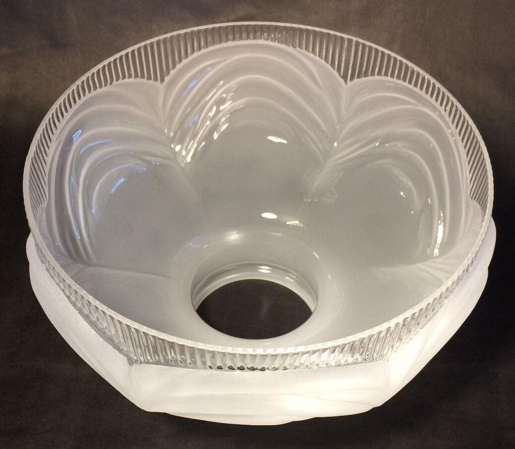 New 10" Satin Crystal Coleman Style #322 Lamp Shade With Clear Border #SH537 - Stone Door Lamps