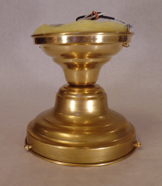 New Schoolhouse Lighting Fixture, Wired, Unfinished Brass, 6" Fitter #SF431