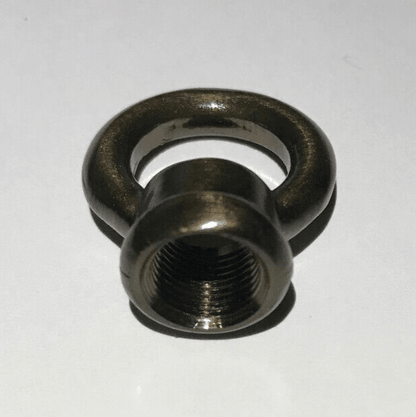 New 1" Cast Brass Loop With Wire Way Antique Bronze Finish 1/8F Tap(3/8") BL954B - Stone Door Lamps