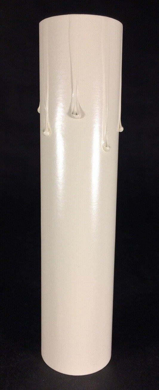 New 6" Ivory Drip Standard Lamp Light Socket Chandelier Candle Cover #CC975i - Stone Door Lamps