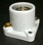 New 2" Square Medium Base Porcelain Pony Cleat Lamp Socket #PS717 - Stone Door Lamps