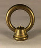 New 1 3/4" Unfinished Cast Brass Loop Lamp Part With Wire Way, 1/4F Tap #BL849U - Stone Door Lamps