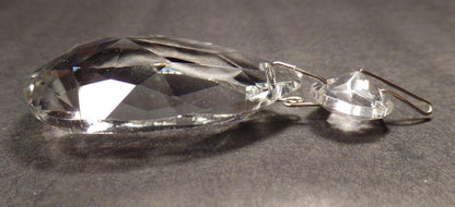 2" (50mm) Clear Glass Crystal Pendalogue Prism w/ Chrome Pins Chandelier Lamp - Stone Door Lamps