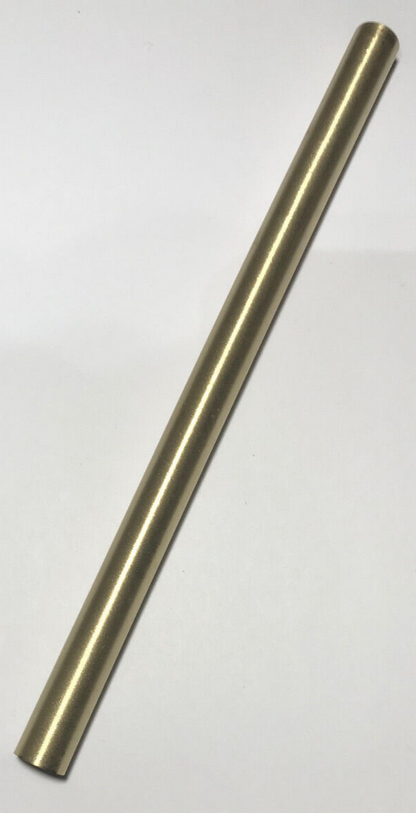 New 7" Brushed Brass Female Threaded Lamp Pipe, Rod, 1/8F Tap (3/8") #SP221U