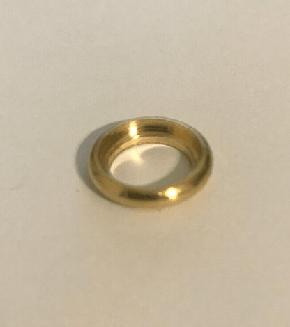 New 3/4" Unfinished Turned Brass Seating Ring, Check Ring, 1/8 IP Slip, #SR521U - Stone Door Lamps