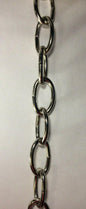 New 3', 5 Gauge Nickel Plated Oval Steel Chandelier Fixture Lamp Chain #FC990N - Stone Door Lamps