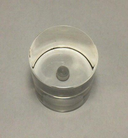 New Clear Acrylic Cylinder Shaped Lamp Harp Finial, 1 1/2" ht. 1 1/4" dia #LF328 - Stone Door Lamps