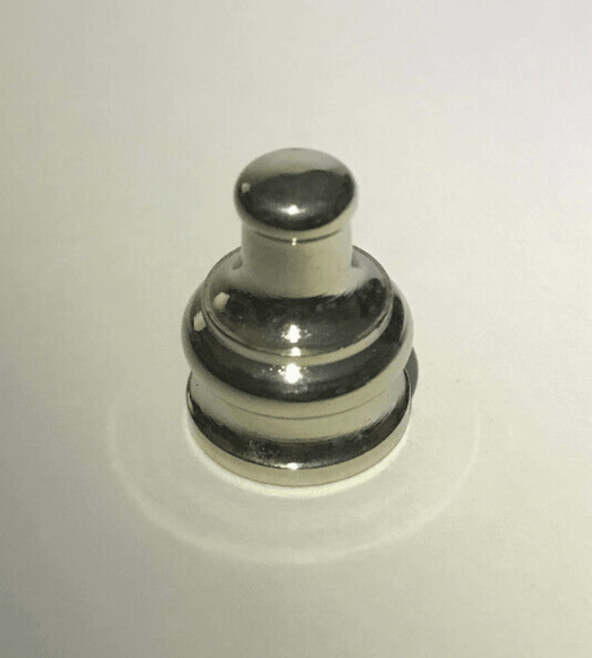 New 1/2" Height Nickel Plated Brass Pyramid Lamp Finial, 1/8F Tap(3/8") #BF966N - Stone Door Lamps