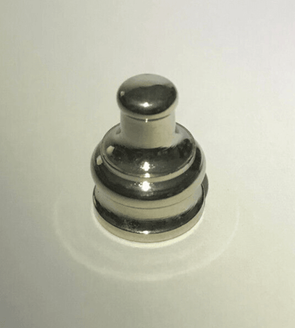 New 1/2" Height Nickel Plated Brass Pyramid Lamp Finial, 1/8F Tap(3/8") #BF966N - Stone Door Lamps
