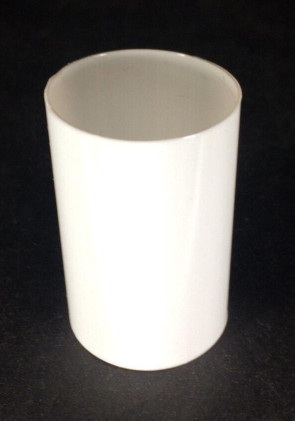 New 2" WHITE PLASTIC STANDARD SOCKET Chandelier Lamp CANDLE COVER #CC917 - Stone Door Lamps
