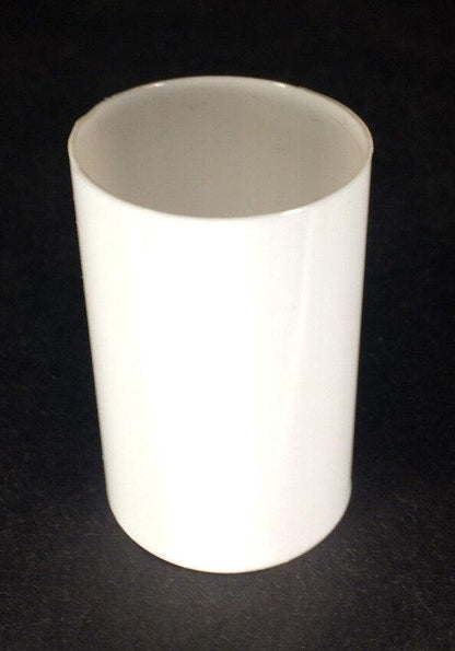New 2" WHITE PLASTIC STANDARD SOCKET Chandelier Lamp CANDLE COVER #CC917 - Stone Door Lamps