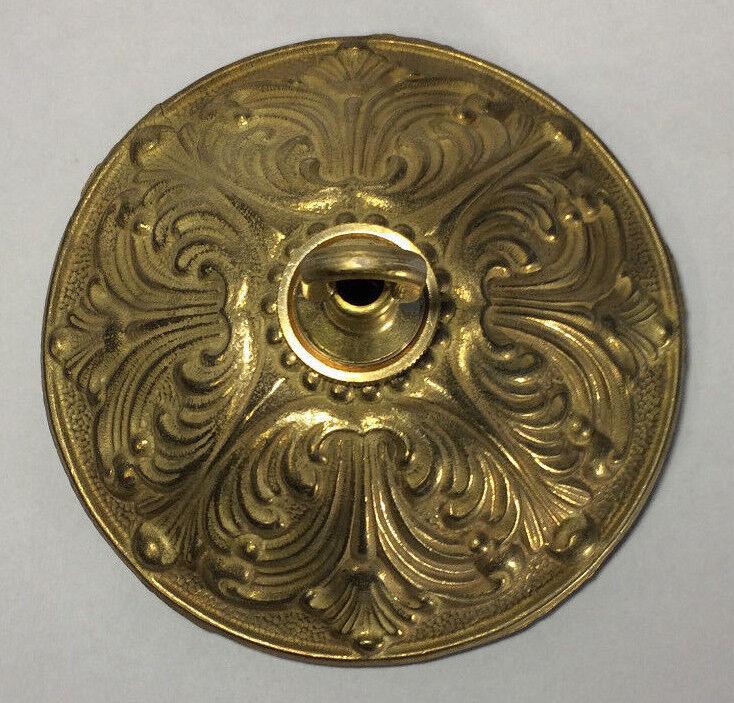 5 1/2" Unfinished Brass Finish Die Cast Brass Screw Collar Ceiling Canopy Kit - Stone Door Lamps
