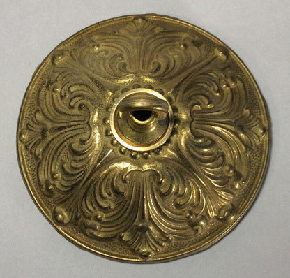 5 1/2" Unfinished Brass Finish Die Cast Brass Screw Collar Ceiling Canopy Kit - Stone Door Lamps