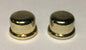 New 9/16" inch Brass Plated & Lacquered Oil Glass Kerosene Lamp Finial Lot of 2 - Stone Door Lamps