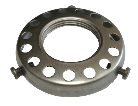 New 2 1/4" Fitter Unfinished Steel Screw - on Uno - type Shade Holder #SHH86S - Stone Door Lamps