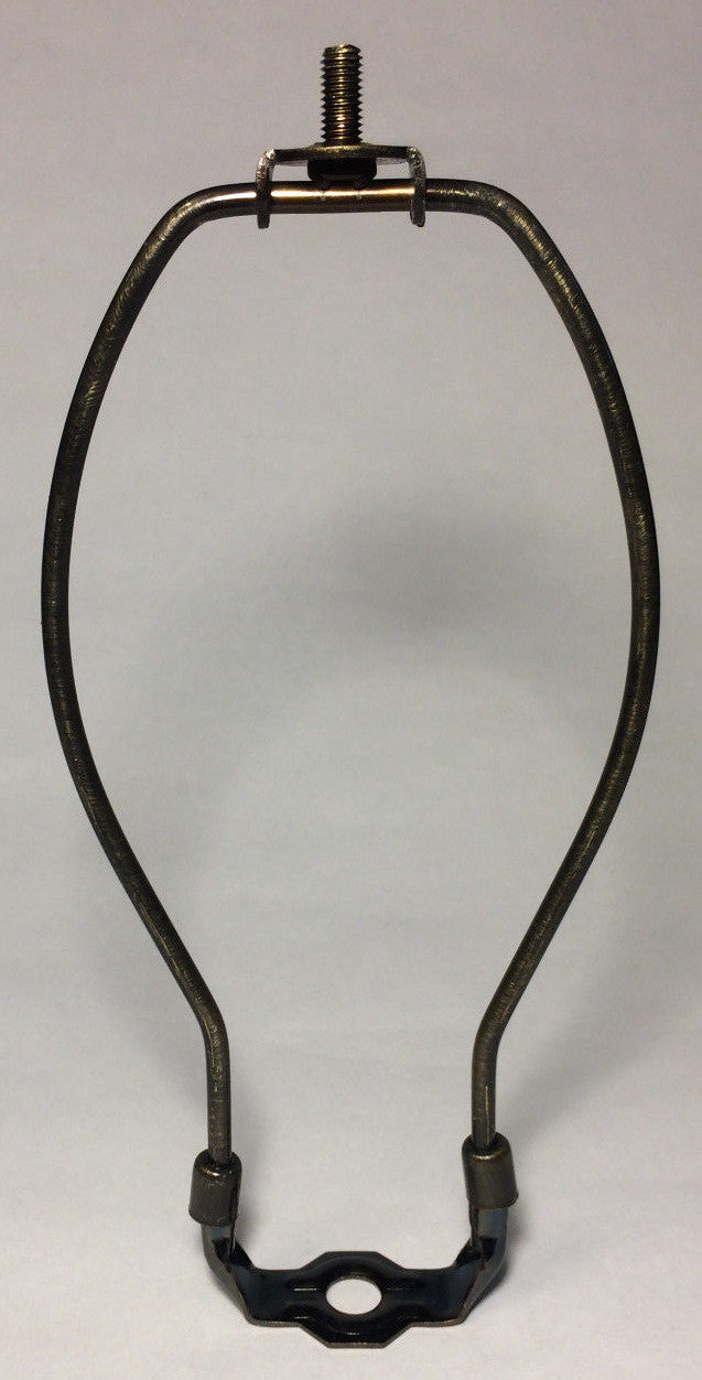 New 7" Brass Lamp HARP Shade Holder w/Base for Lamp Repair Antique Bronze Finish