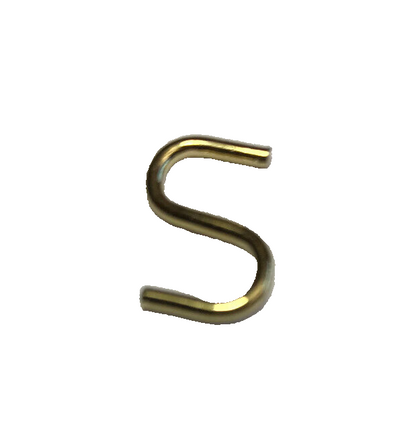 New 5/8" Lightweight Brass Plated Steel S Hook Lamp Part #SH940