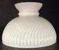 New 10" Opal White Milk Glass Rib Swirl Student Lamp Shade, USA made, #SH010 - Stone Door Lamps