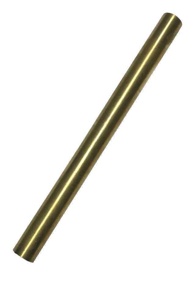 New 6" Brushed Brass Female Threaded Lamp Pipe, Rod, 1/8F Tap (3/8") #SP220U - Stone Door Lamps