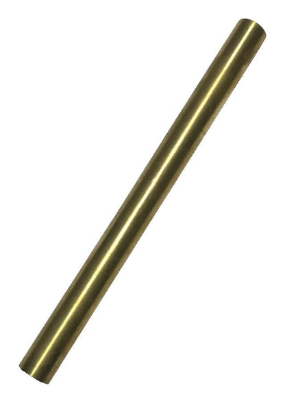 New 6" Brushed Brass Female Threaded Lamp Pipe, Rod, 1/8F Tap (3/8") #SP220U - Stone Door Lamps