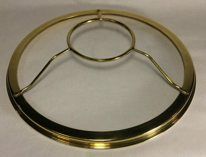 New 10" Fitter Solid Brass Shade Ring Holder For Top Gallery of Aladdin Burner - Stone Door Lamps