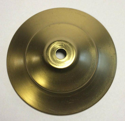 New 4 1/8" Solid Spun Brass Vase Cap, Lamp Cap, Unfinished Brass, 1/8 IP VC628U - Stone Door Lamps
