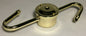 New S-Type 2-Arm Lamp Cluster Body, Brass Plated Steel, 7 1/2" Across #LC408