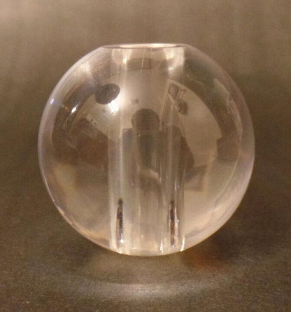 New 2 1/2" Clear Round Acrylic Sphere Lamp Break, 5/8" Diameter Flat Seating 274 - Stone Door Lamps
