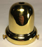 NEW 2 1/4" Fitter Brass Bell Fixture Lamp Shade Holder, Polished & Lacq. #SHH78