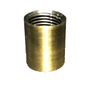 New Brass Lamp Pipe Coupling, Antique Brass Finish, 9/16" ht., 1/8F(3/8") BC936A - Stone Door Lamps