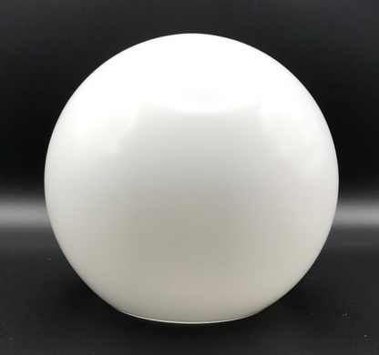 New 5" Clear Over Opal White Glass Neckless Ball Pendant Shade, 3" Top Opening